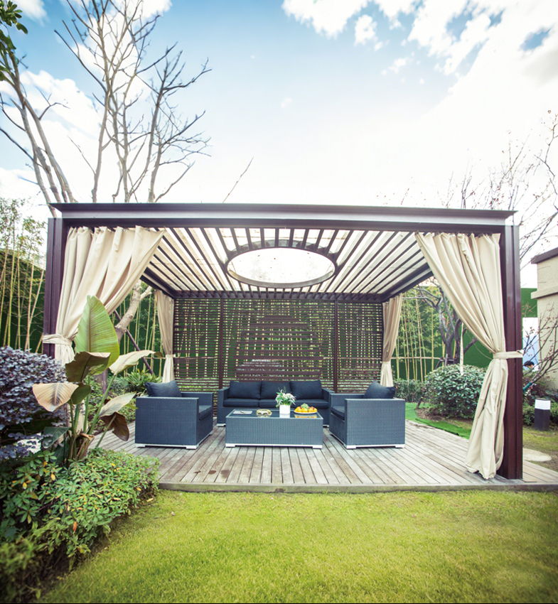 Aluminum art pavilion